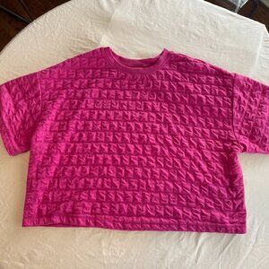 A New Day Waffle Knit Short Sleeve Crop Top XXL